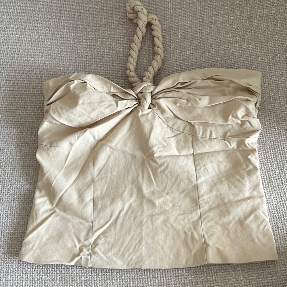 Chic Tan Strapless Women's Top-XS